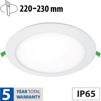 Στεγανό Φωτιστικό LED Στρογγυλό Χωνευτό 23W 230V 1750lm 4000K Λευκό Φως Ημέρας IP65 99LED623IP65